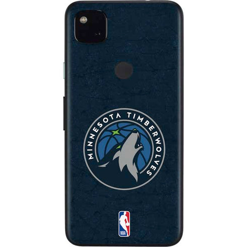 NBA Minnesota Timberwolves Distressed Google Pixel 4a Skin